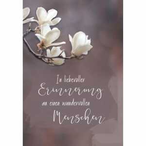 Trauerkarte Magnolien 4016723810839