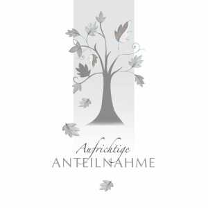 Trauerkarte Baum 4016723810891