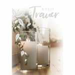 Trauerkarte Kerzen 4016723810907
