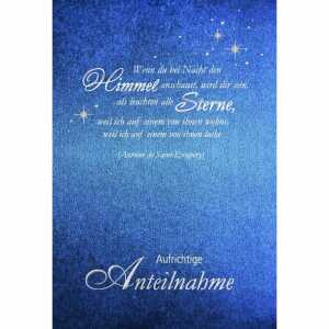 Trauerkarte Sterne 4016723811058