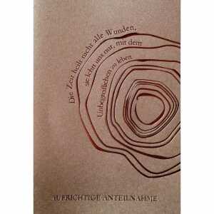 Trauerkarte braun 4016723811287