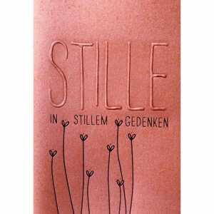 Trauerkarte Stille braun 4016723811317
