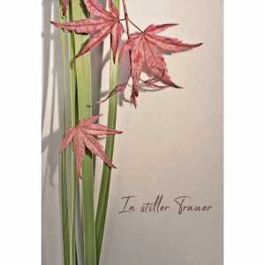 Trauerkarte Blätter Kurt Eulzer 4016723811355