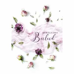 Trauerkarte Blüten vertrocknet