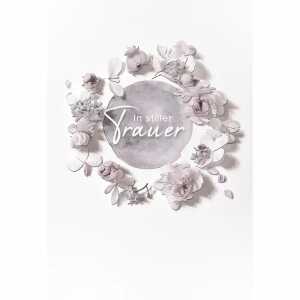 Trauerkarte Blütenköpfe 4016723811492
