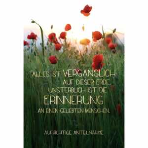 Trauerkarte Moonblumen 4016723812024