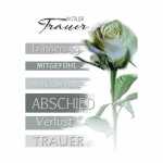 Trauerkarte Rose 4016723812895