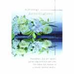 Trauerkarte Blumenspiegel Pfütze