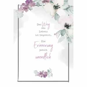 Trauerkarte Blumen 4016723813502
