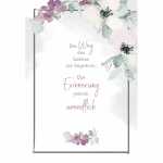 Trauerkarte Blumen 4016723813502