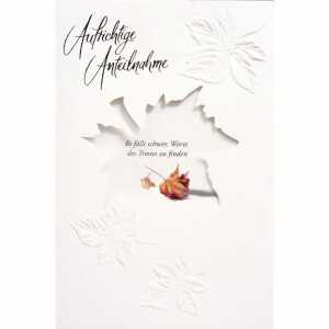 Trauerkarte Blatt Ausschnitt 4016723815483