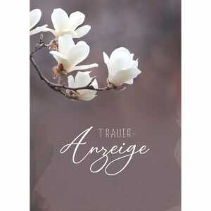Klappkarte Trauer Anzeige 5er 4016723817029