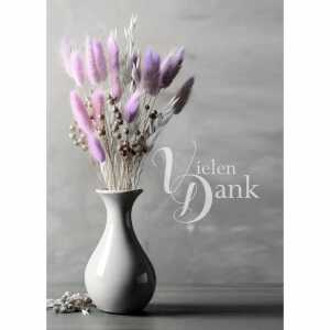 Dankeskarten Trauer Pflanzen 5er