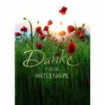 Dankeskarten Trauer Moonblumen 5er