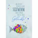 Geburtstagskarte Konfetti Fisch