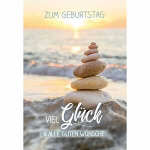 Geburtstagskarte 3D Steine 4016723821682