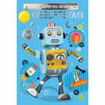 Geburtstagskarte Kinder Roboter