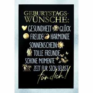 Geburtstagskarte black Spruch 4016723826656