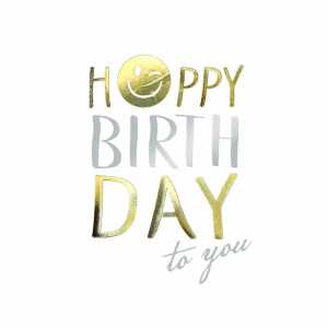 Geburtstagskarte black Schrift 4016723826670