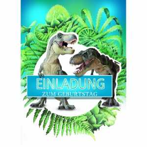 Einladungskarten Kinder Dinos 4016723827028