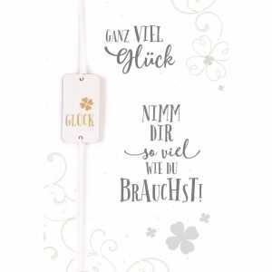 Glückwunschkarte Klee 4016723830202