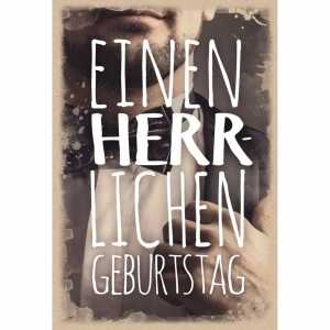Geburtstagskarte Herr im Anzug