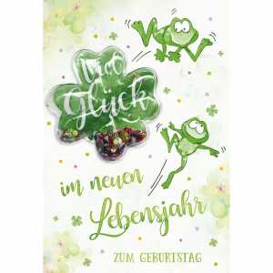 Geburtstagskarte Frösche 4016723831087