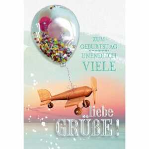 Geburtstagskarte Segelflieger 4016723831209