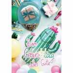 Geburtstagskarte Ballons Kaktus