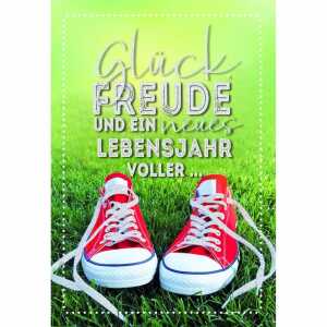 Geburtstagskarte Schuhe Innenteil 3D