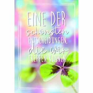 Klappkarte Kleeblatt Innenteil 3D