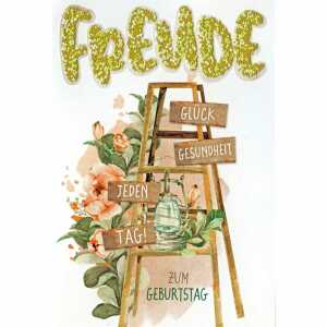 Geburtstagskarte Leiter 4016723834941