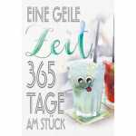 Geburtstagskarte Cocktail mit Kulleraugen 4016723843455