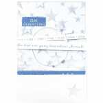 Geburtstagskarte Sterne Band mit Perlen