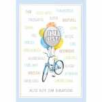 Geburtstagskarte Fahrrad du bist...