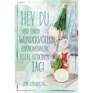 Geburtstagskarte Cocktail 4016723843837