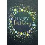 Geburtstagskarte Kullern Gold/Silber