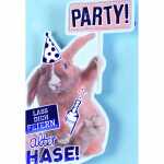 Geburtstagskarte Hase mit Innendruck
