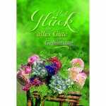 Geburtstagskarte Blumen Holztisch