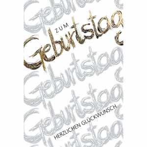Geburtstagskarte Schrift 4016723852853