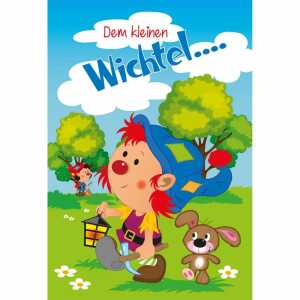 Geburtstagskarte Kinder Wichtel