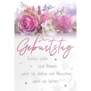 Geburtstagskarte Rosen Innenteil 3D