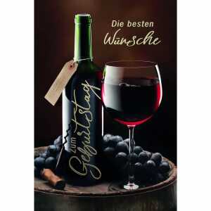 Geburtstagskarte Wein 4016723854239
