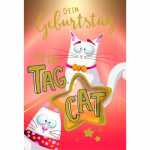 Geburtstagskarte Katze mit Innendruck 4016723855588