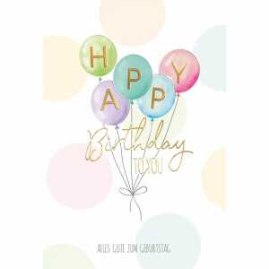 Geburtstagskarte Ballons 4016723855618