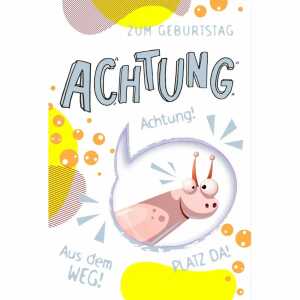 Geburtstagskarte Schnecke mit Innendruck