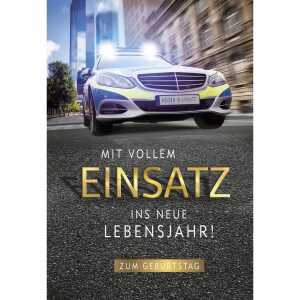 Geburtstagskarte Polizei 4016723856240