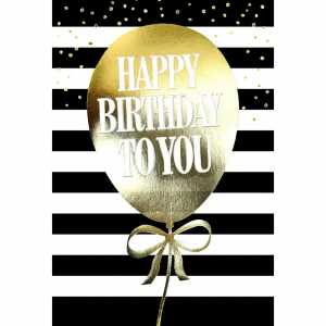 Geburtstagskarte black Ballon 4016723856752