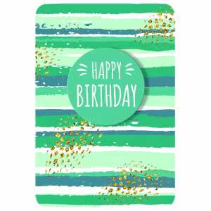 Geburtstagskarte Streifen 4016723858350