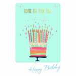 Geburtstagskarte Torte 4016723858374